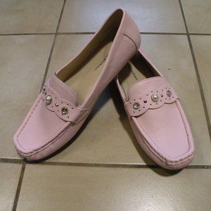 Isaac Mizrahi live Pink slip ons NWOT